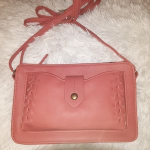 FUN Candy Orange Crossbody Long Strap Purse